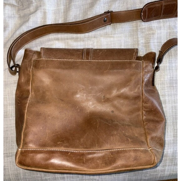 Handmade Leather Satchel NOVICA Artisan Shoulder Bag Mexico Brown Hinojosa 11.5 - Picture 3 of 16